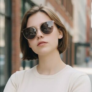 Nannette Lepore Gold-tone Sunglasses